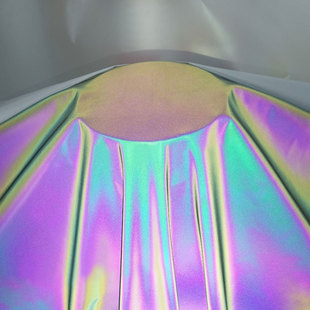 条彩七彩反光布 服装箱包用反光面料