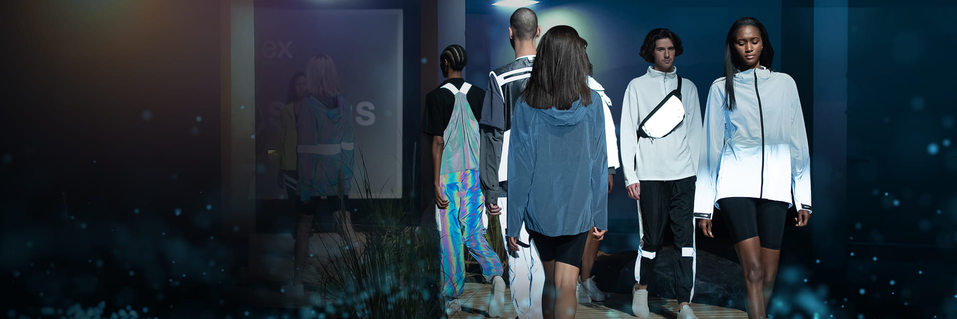 游艇会yth新材面料大身反光布舞台服装面料