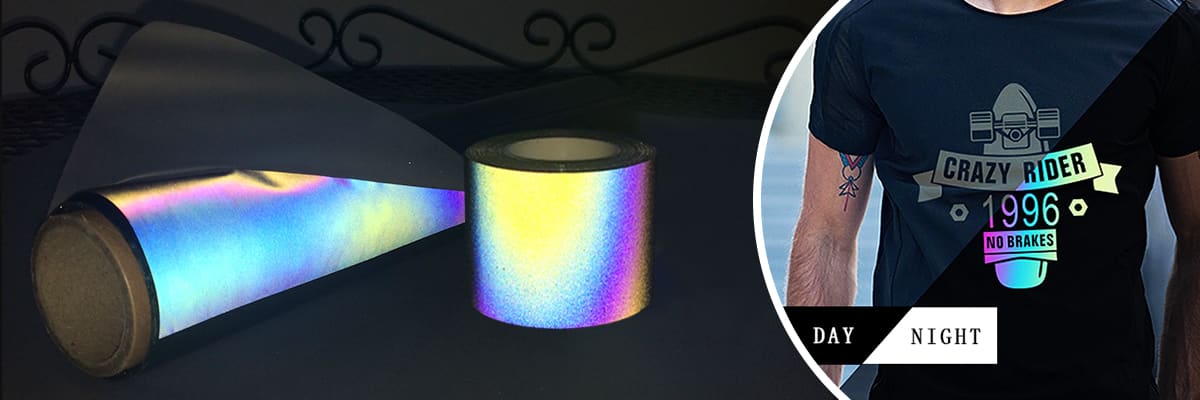 炫彩反光热贴logo